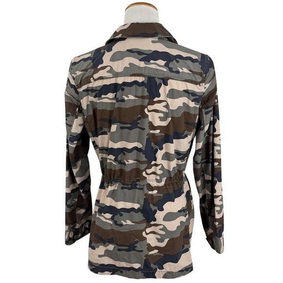 Y2K Banana Republic Camo Military Jacket | Gorpcore Utility Grunge Streetwear Lg - Picture 7 of 16